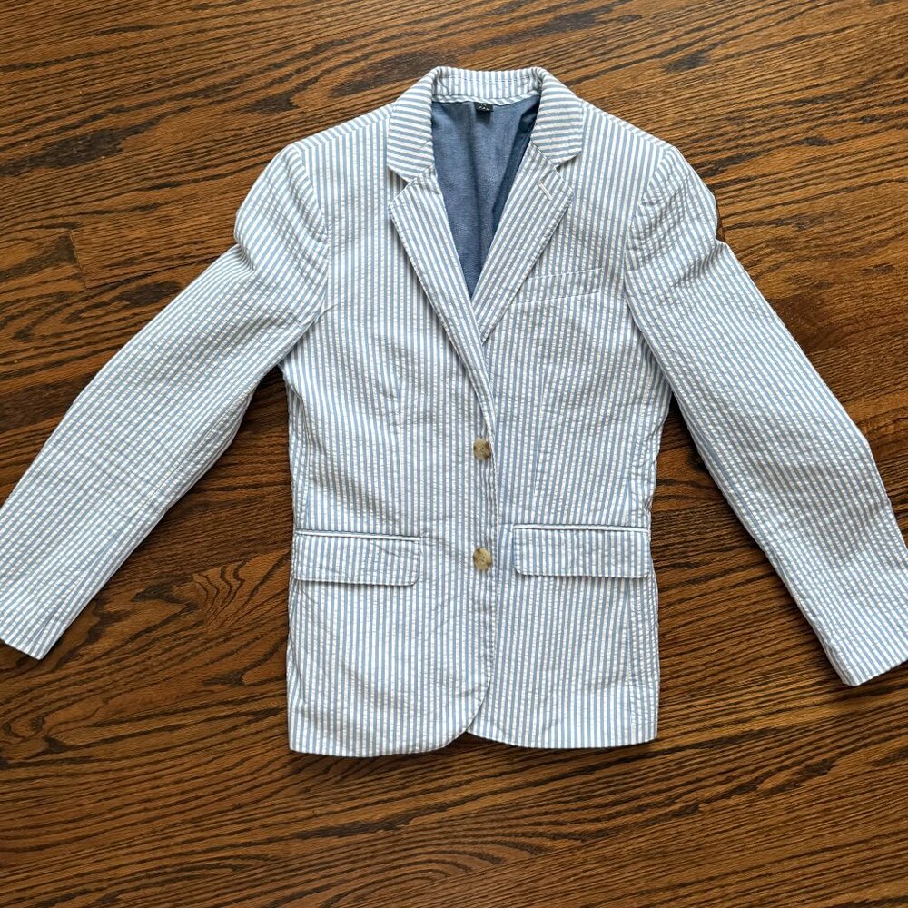 ** J. Crew boys' LUDLOW suit pant in seersucker **